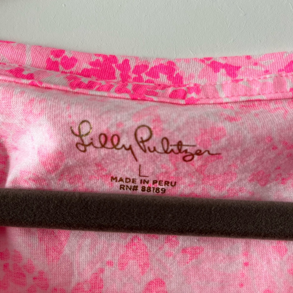 EUC Lilly Pulitzer Cody TShirt Dress Pink Shandy - Picture 5 of 6